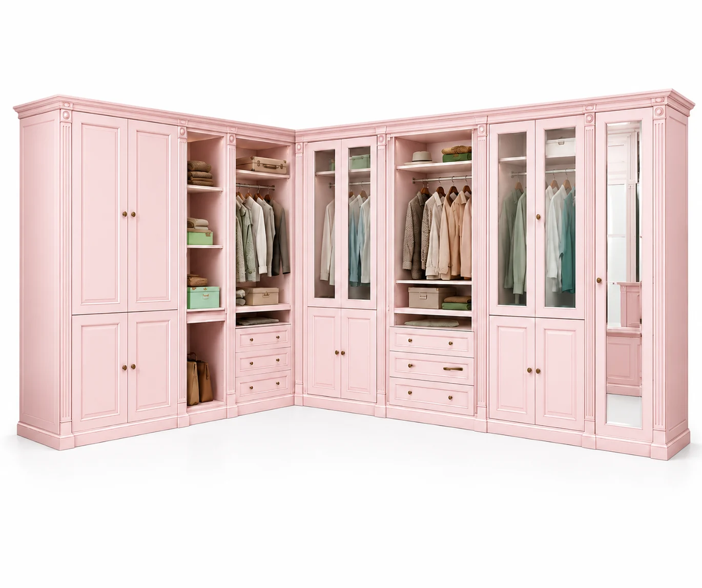 Classic walk-in dressing room