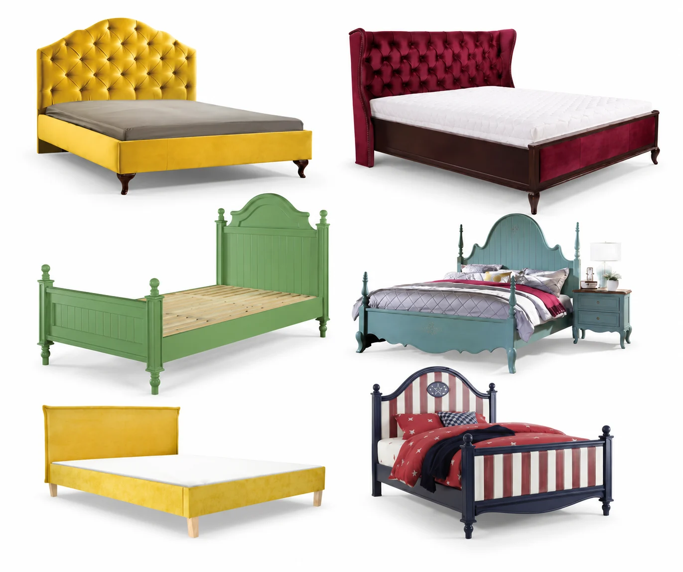 Single & Double Wooden Beds