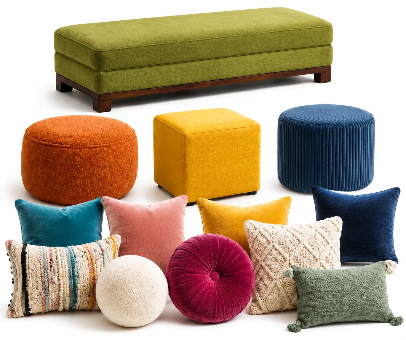 Footstool & Pillow