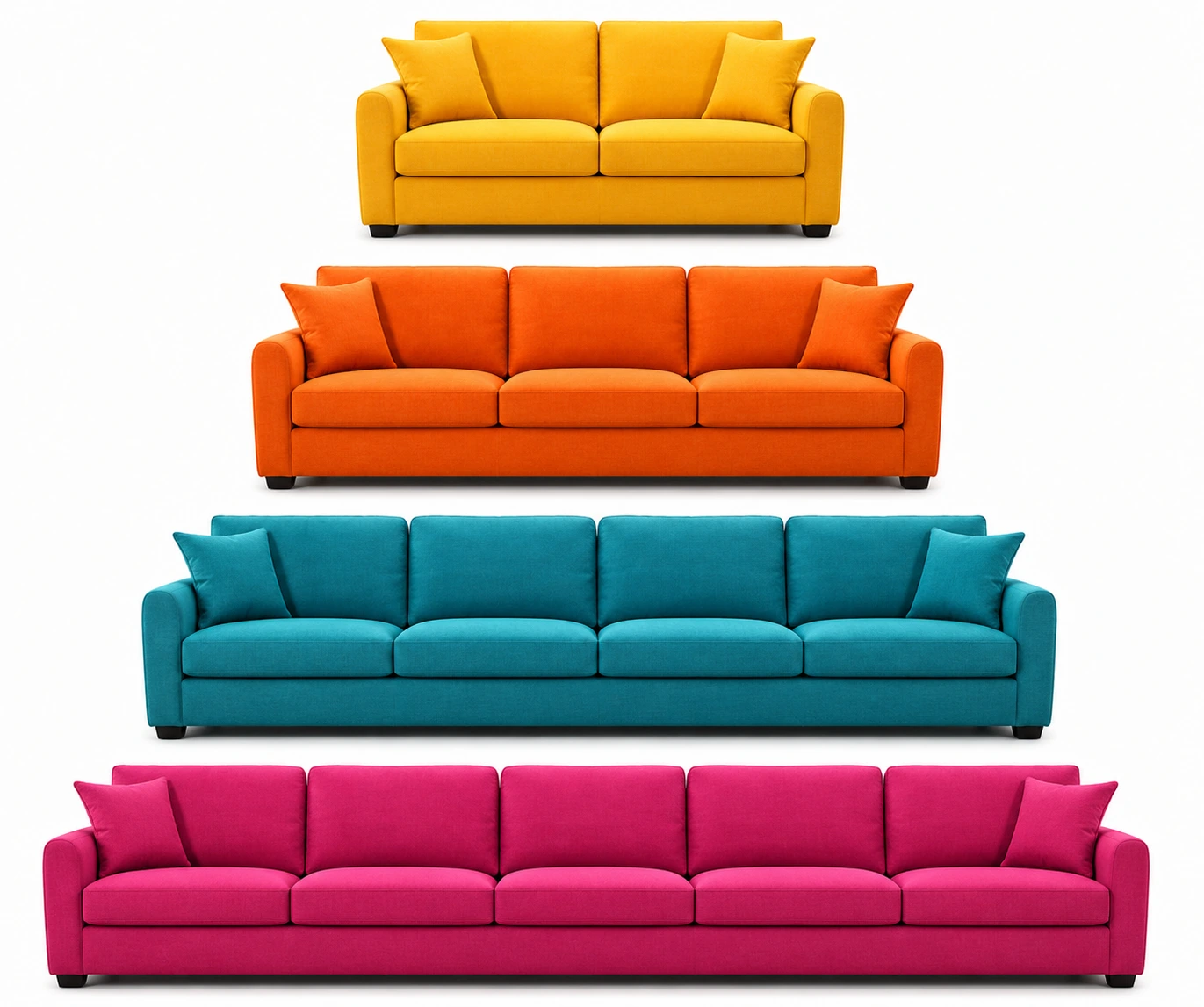 5 / 4 / 3 / 2 Seater