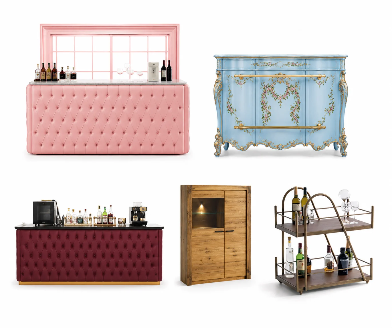 Bar counter & bar cabinet