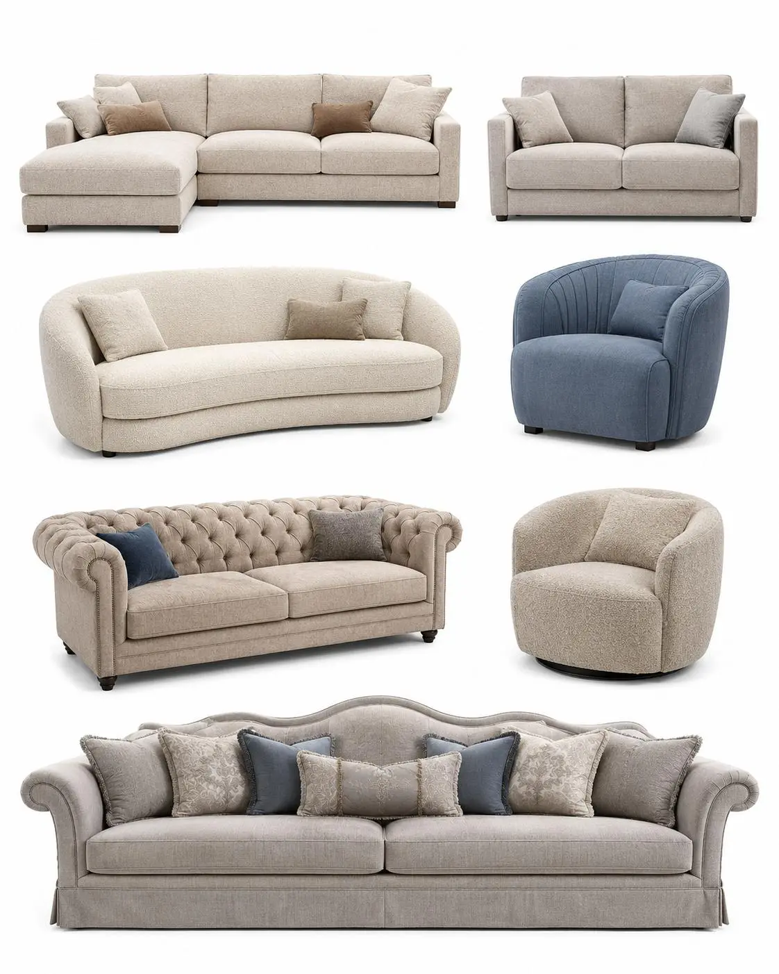 Fabric Sofas For The Living Room