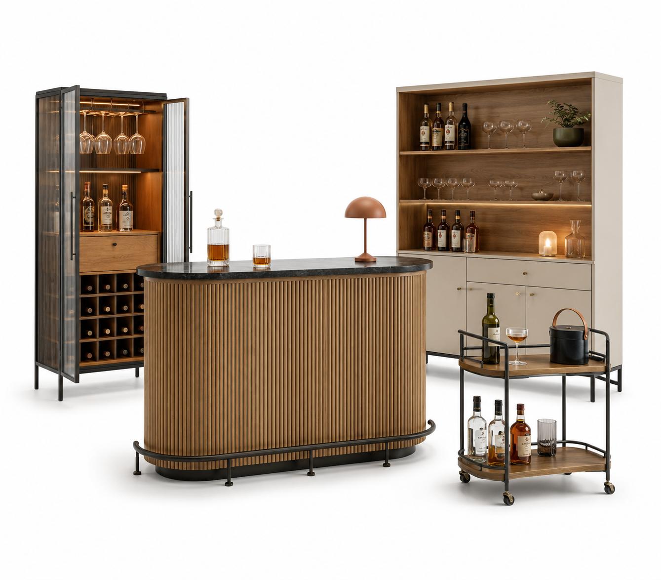 Bar counter & bar cabinet