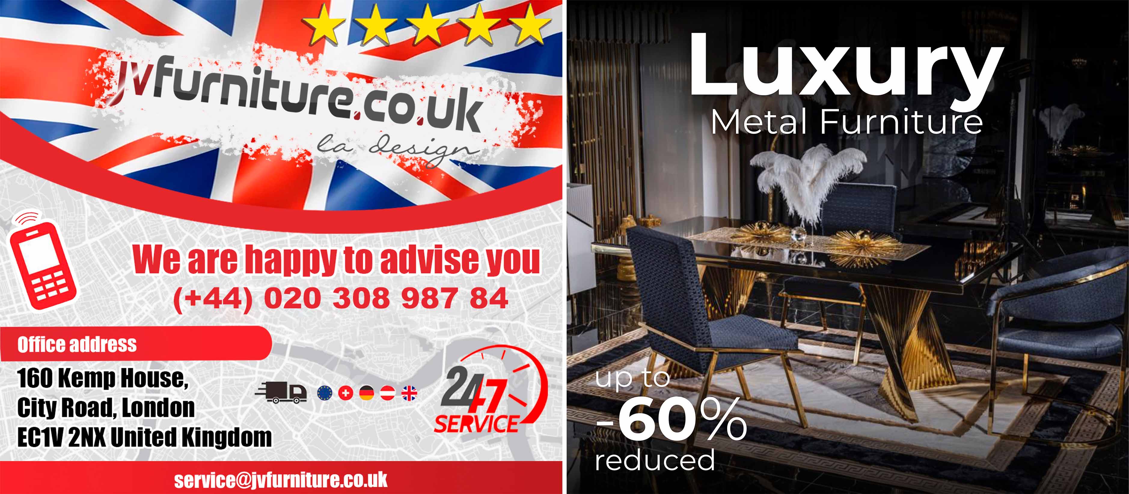 Luxury Furniture made of Metal & Stainless Steel